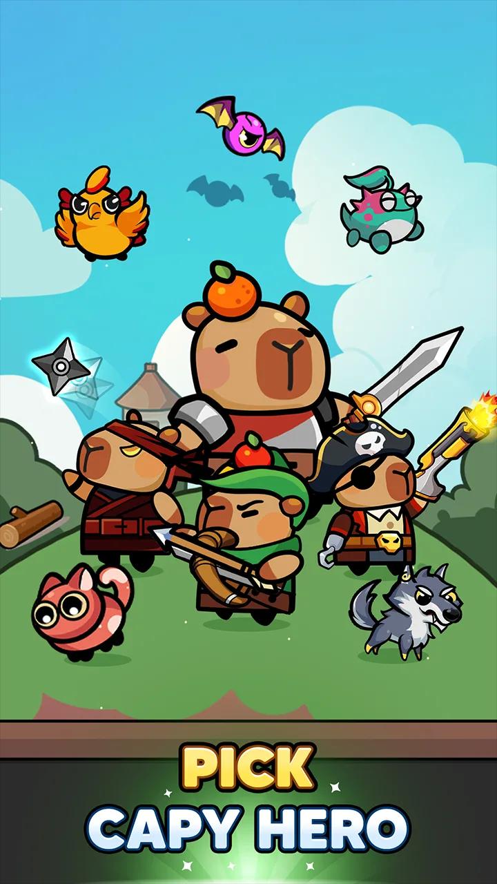 Capybara Survivor: Idle Battle Screenshot 3
