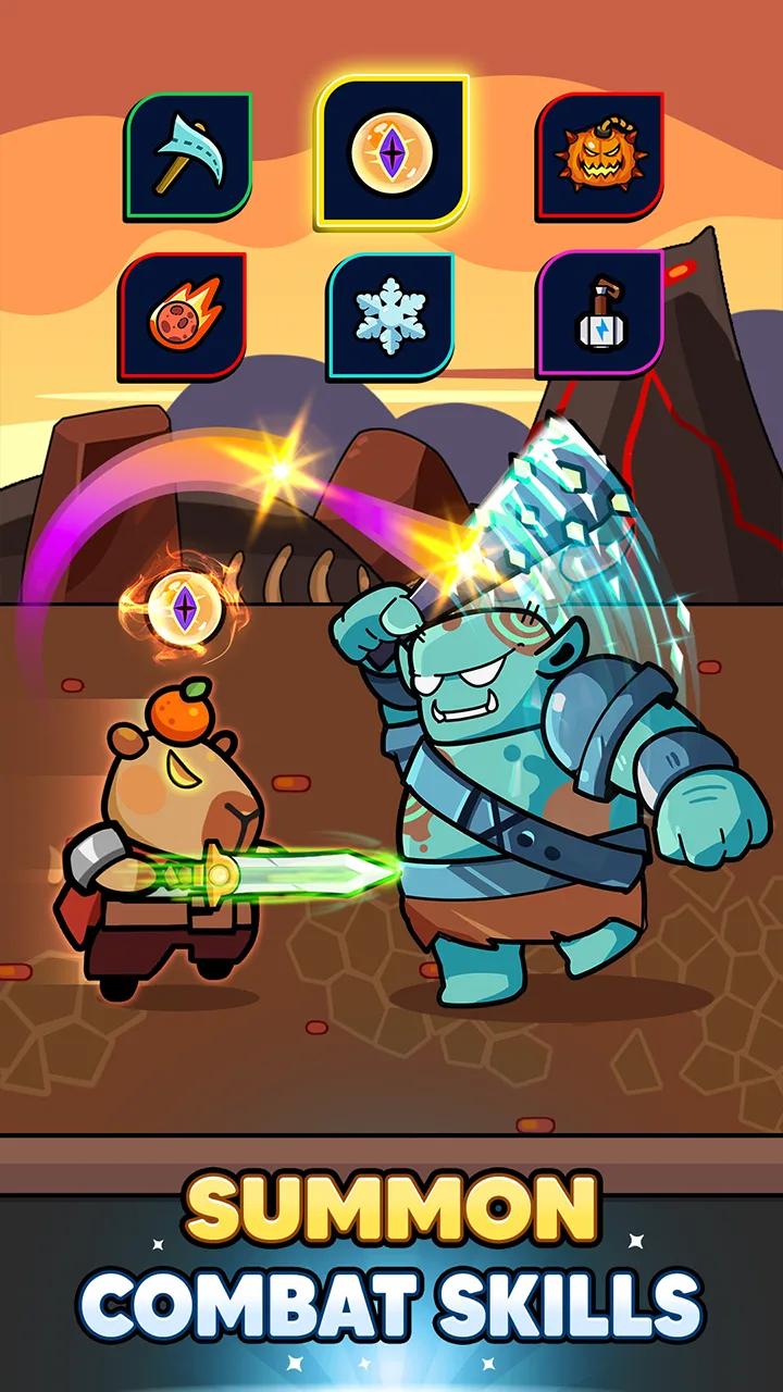 Capybara Survivor: Idle Battle Screenshot 4