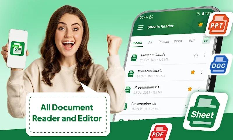 Sheets Reader Screenshot 1