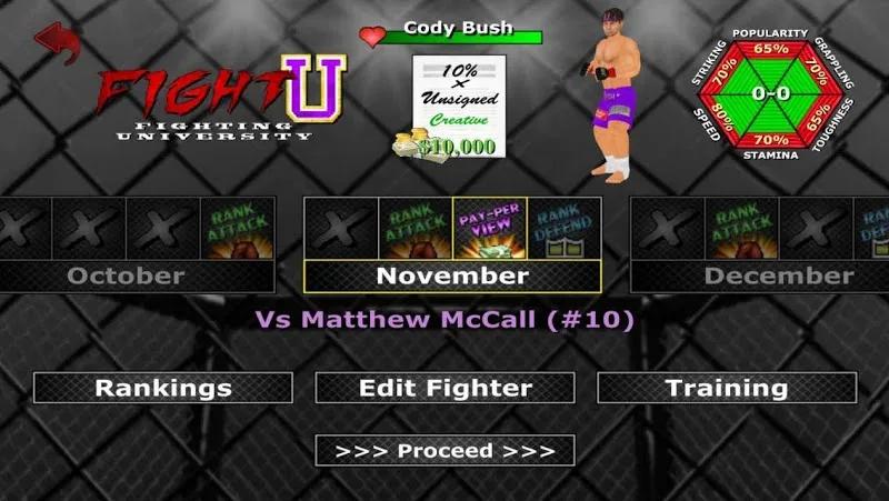 Weekend Warriors MMA Screenshot 5