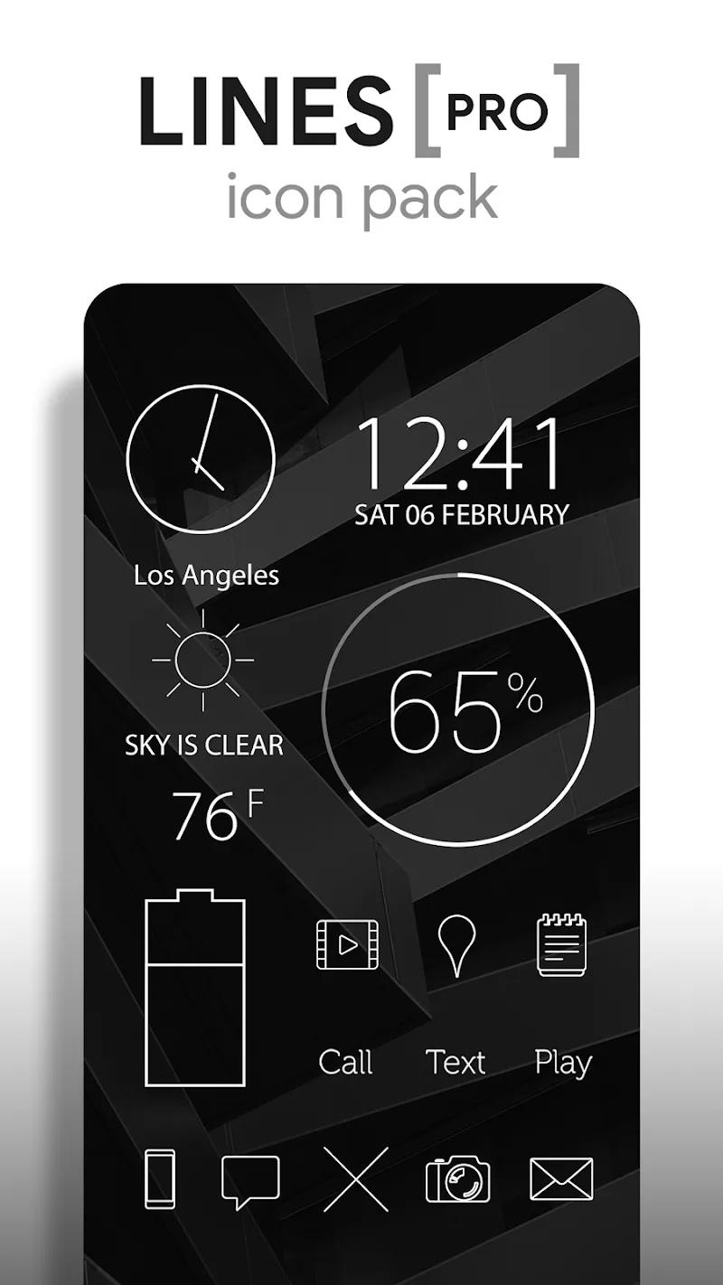 Lines Pro - Icon Pack Screenshot 1