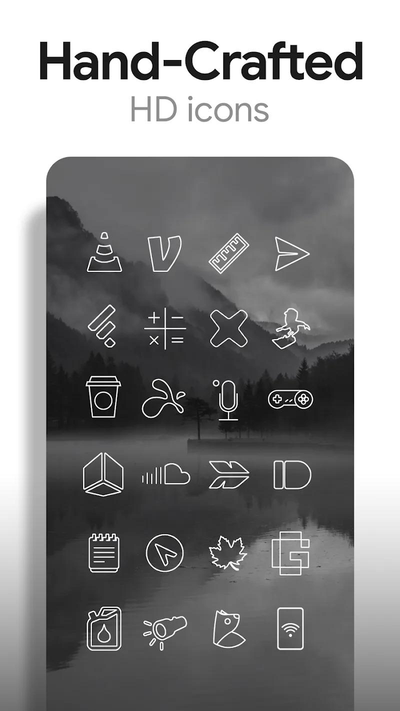 Lines Pro - Icon Pack Screenshot 3