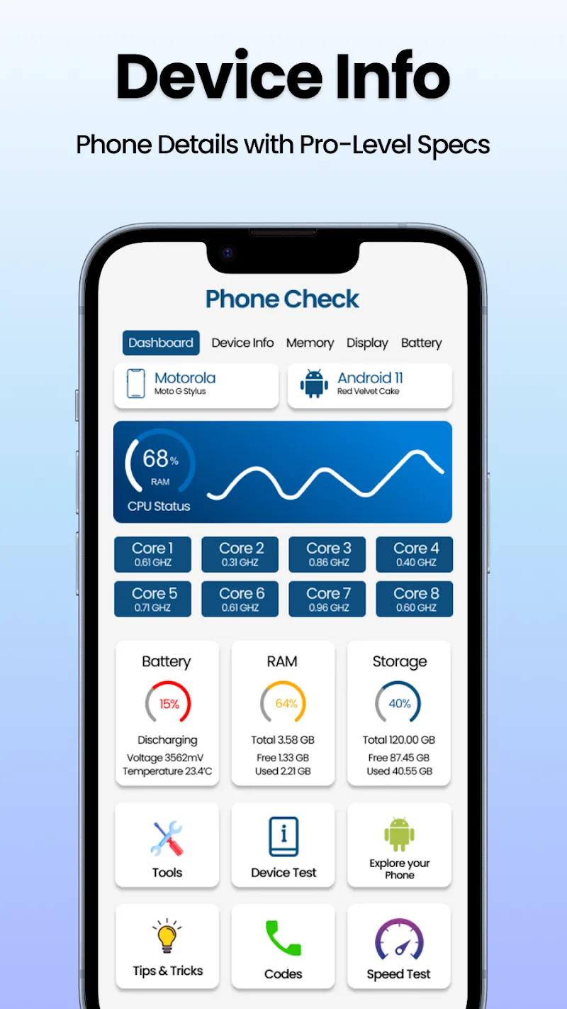 Phone Check (PhoneX) Screenshot 1