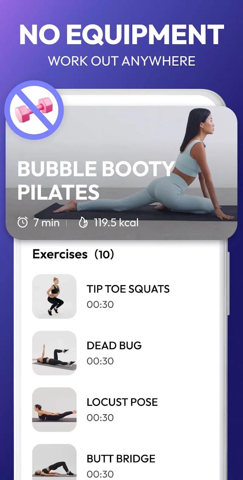 Pilates Workout at Home Screenshot 3