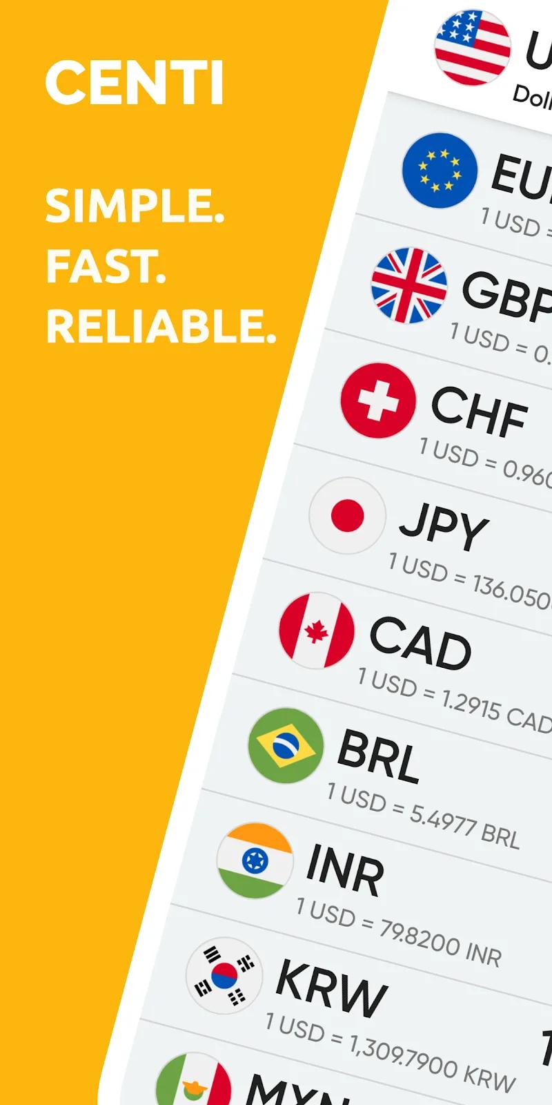 Centi PRO - Currency Converter Screenshot 1