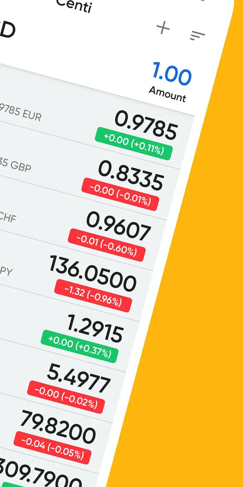 Centi PRO - Currency Converter Screenshot 2