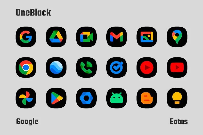 OneBlack - Icon Pack Screenshot 2