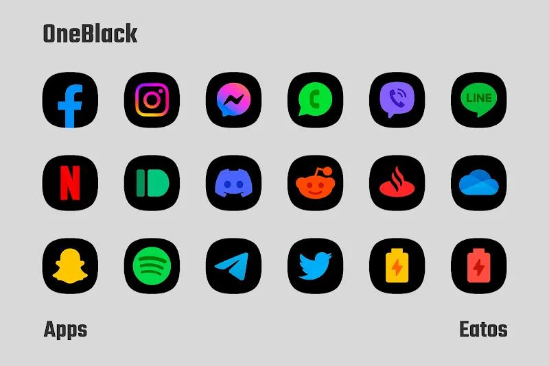 OneBlack - Icon Pack Screenshot 3