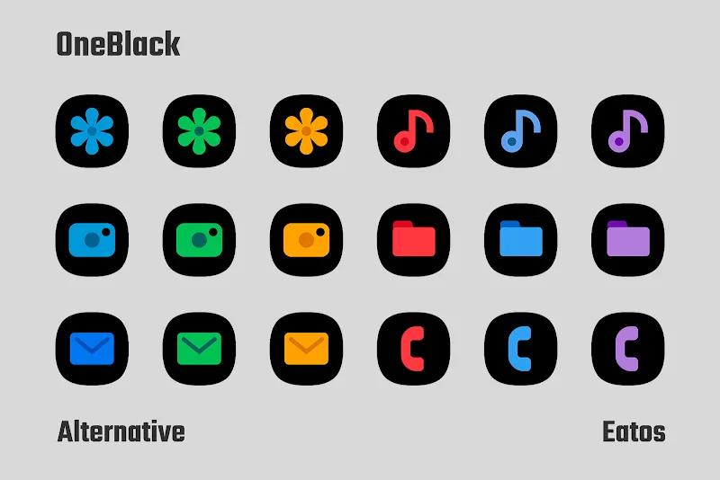 OneBlack - Icon Pack Screenshot 4