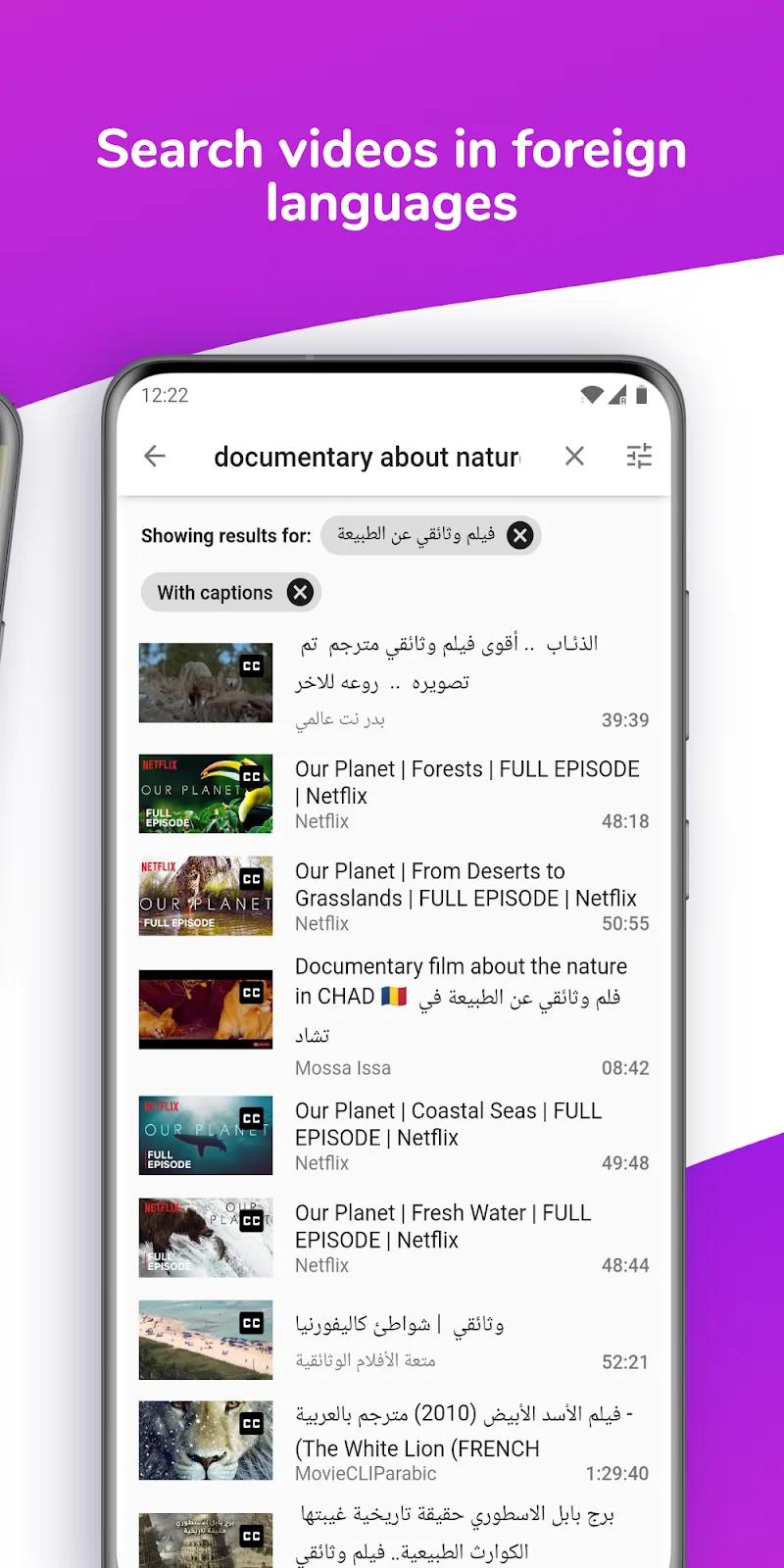 Translate subtitles for videos (Lingvotube) Screenshot 3