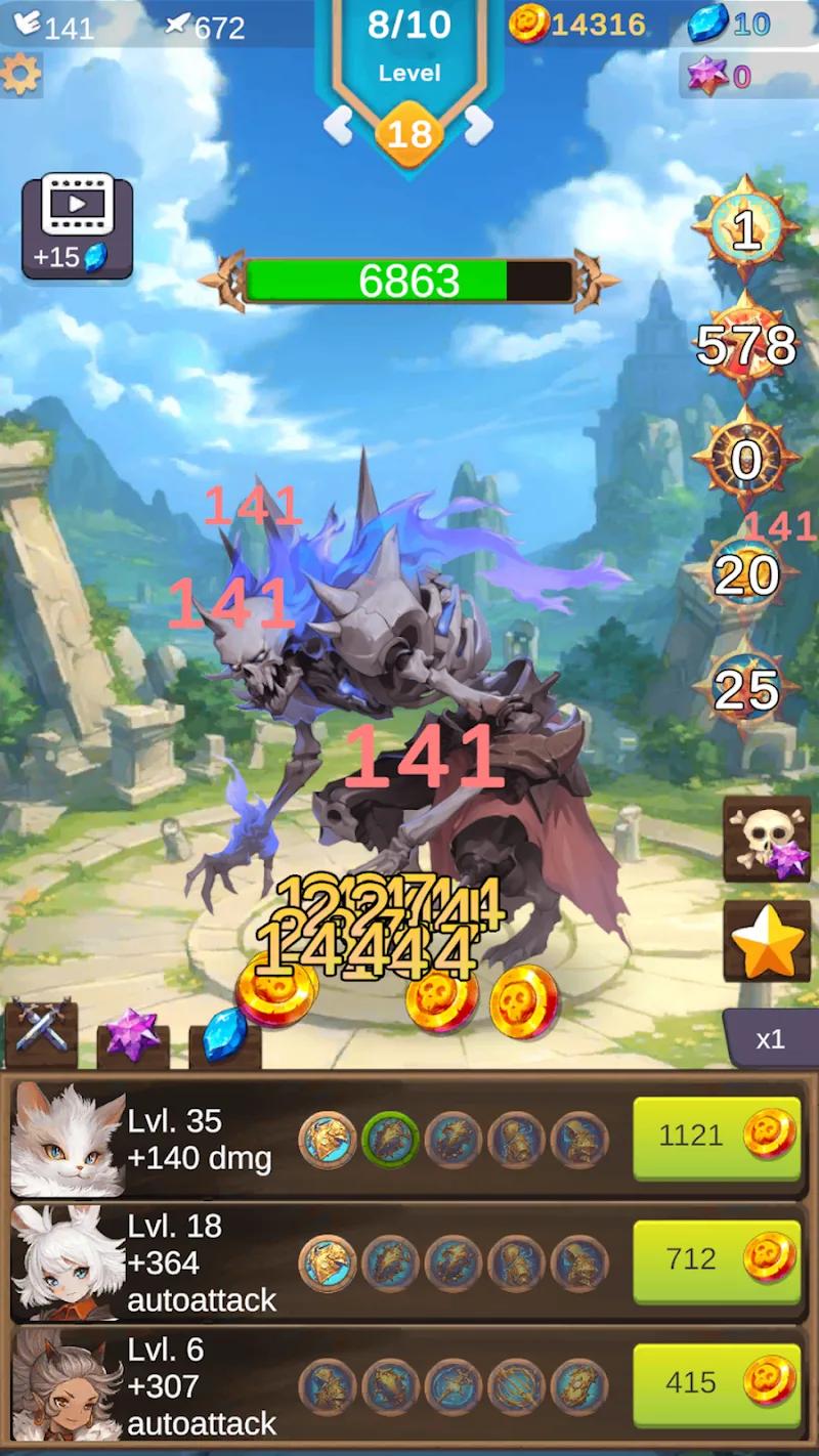 Anima Saga - RPG Clicker Screenshot 1