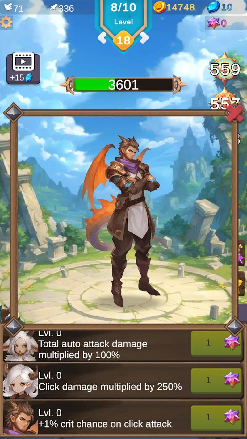 Anima Saga - RPG Clicker Screenshot 4