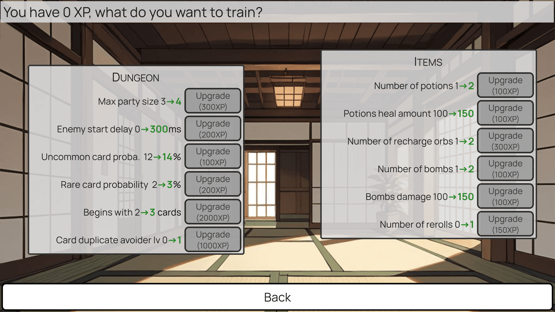 Chara Upgrades Screenshot 3