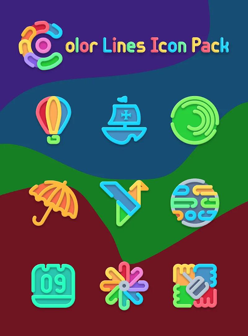 Color Line - Vibrant Icon Pack Screenshot 5