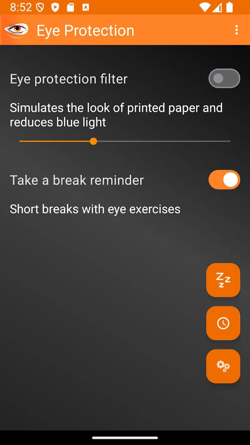 Eye Protection Screenshot 1
