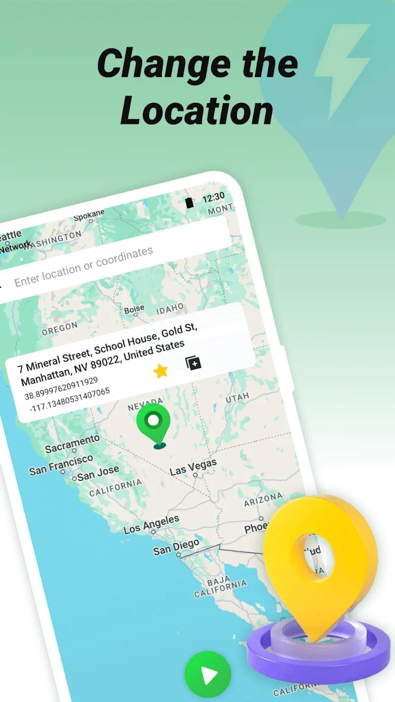 FlashGo: Fake GPS Location Screenshot 1