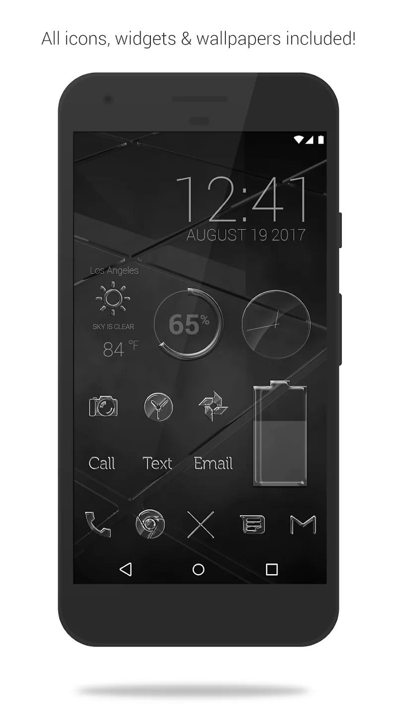 Glass Pack Pro - Clear Icons Screenshot 1