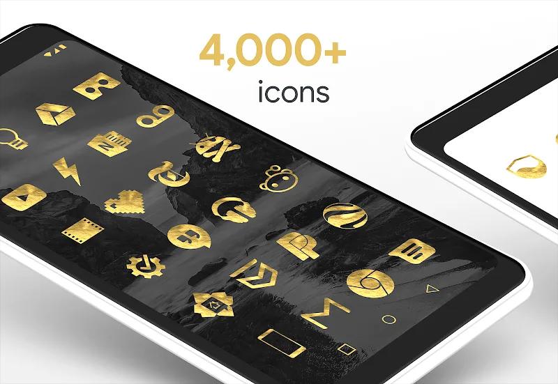 Gold Leaf Pro - Icon Pack Screenshot 2