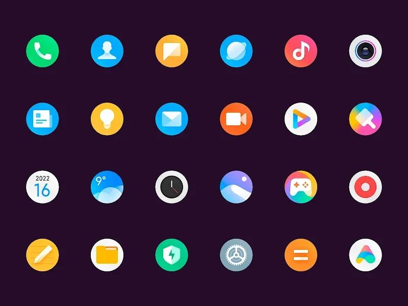 Miui 15 - Icon Pack (Round) Screenshot 1