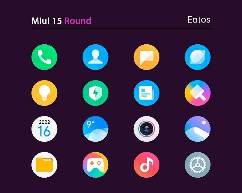 Miui 15 - Icon Pack (Round) Screenshot 2