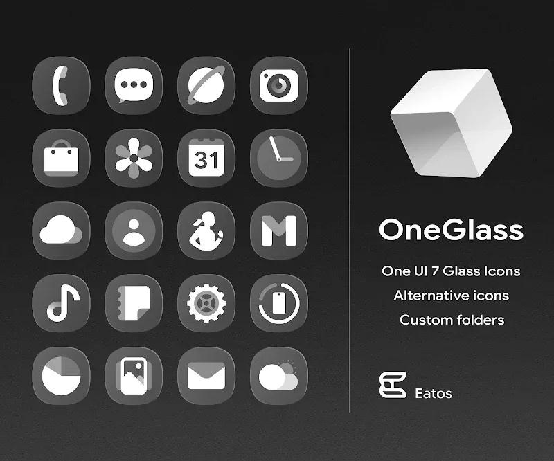OneGlass 7 - Icon Pack Screenshot 1