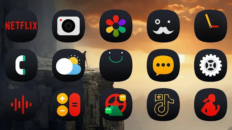 OneUI 7 Dark - Icon Pack Screenshot 1
