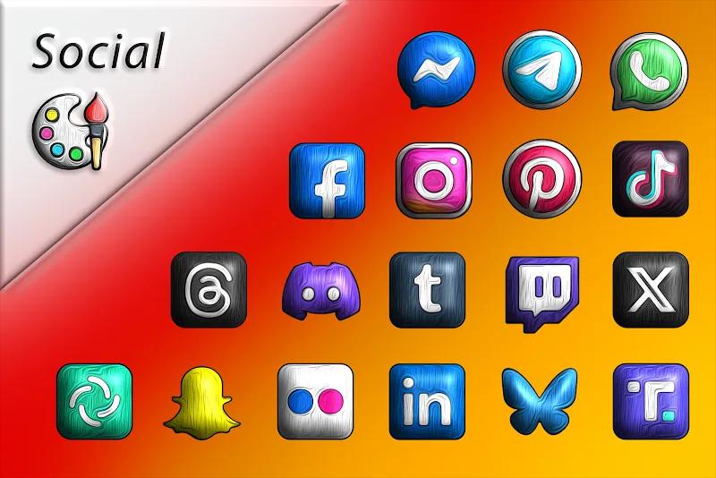 Painting 3D - Icon Pack Screenshot 2