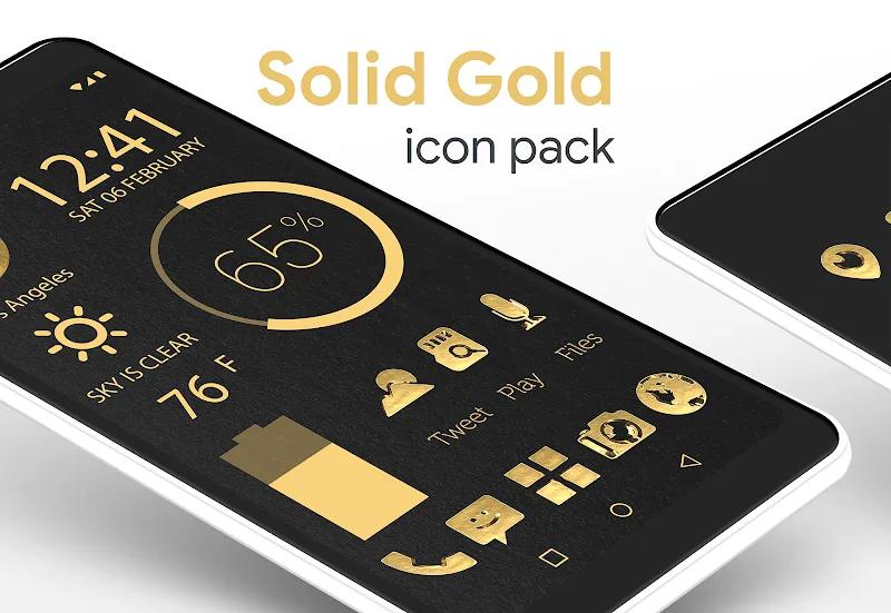 Solid Gold Pro - Icon Pack Screenshot 1