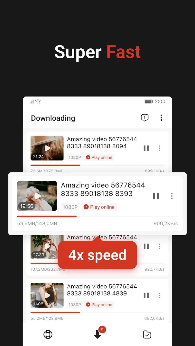 W Video Downloader & Player Screenshot 2