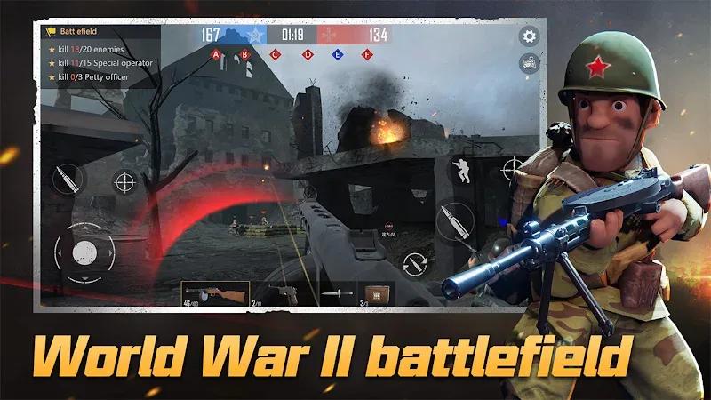 World War Ⅱ:Heroes Shoot Game Screenshot 2