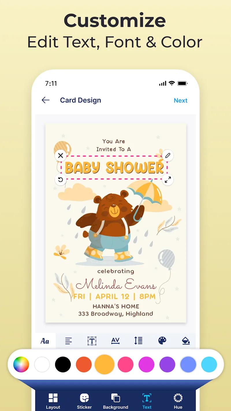 Invitation Maker & Card Design Screenshot 3