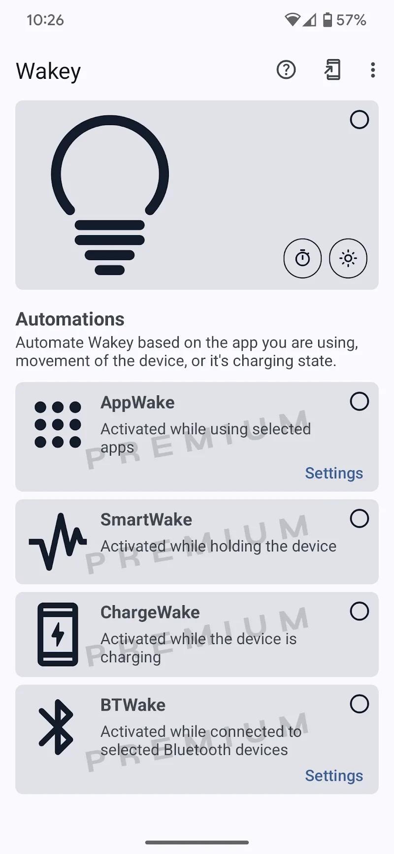 Wakey: Keep Screen On Screenshot 1
