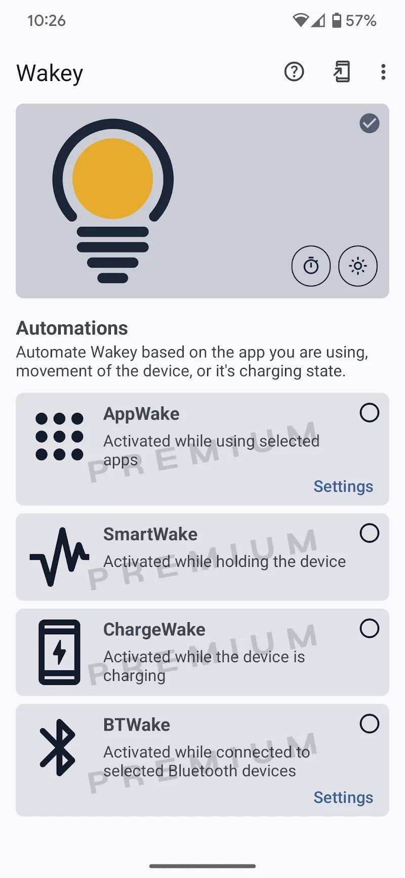 Wakey: Keep Screen On Screenshot 2