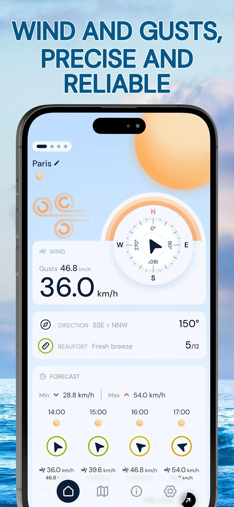 Wind Compass: Speed, Beaufort Screenshot 1