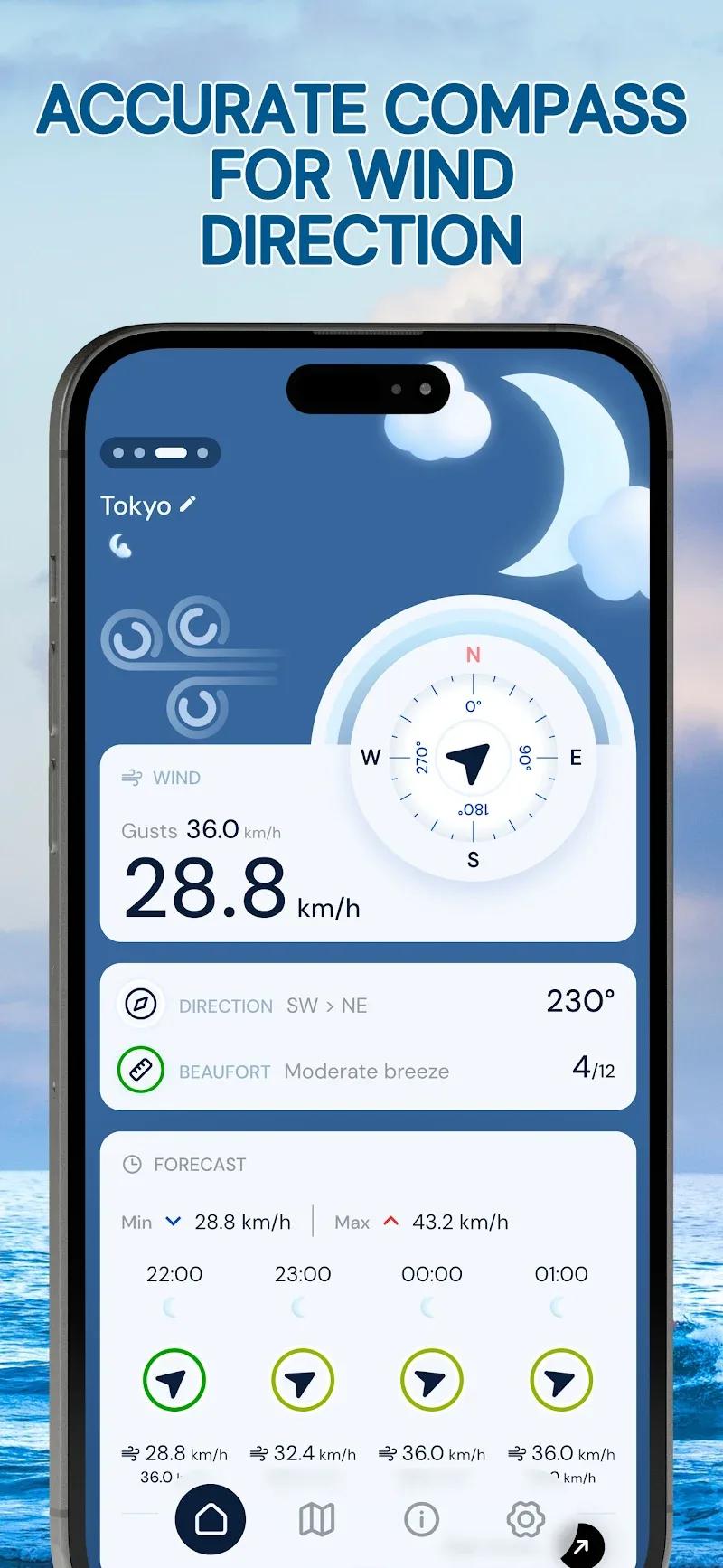 Wind Compass: Speed, Beaufort Screenshot 2