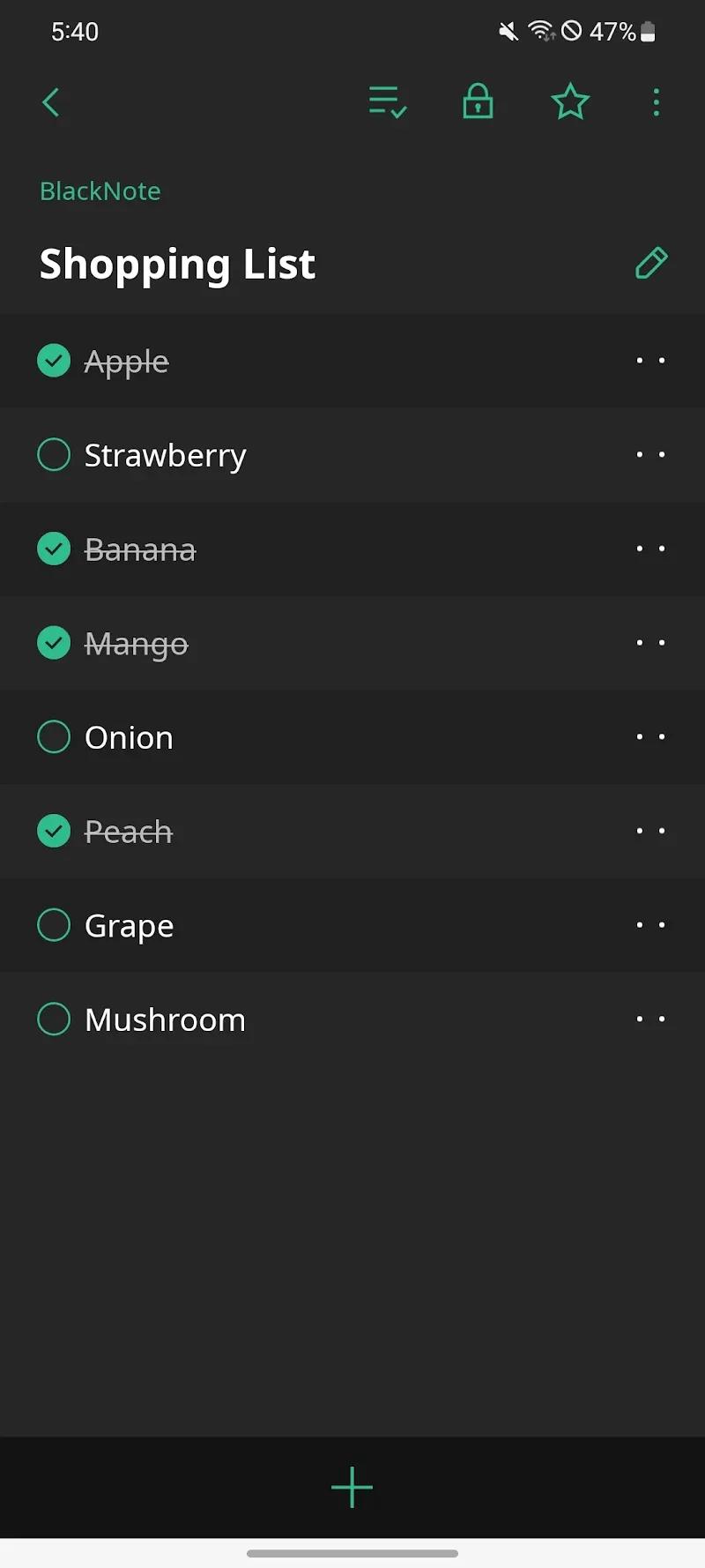 BlackNote Screenshot 4