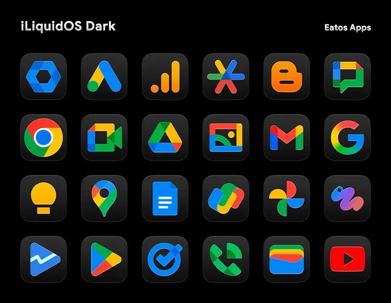 iLiquidDark - Icon Pack Screenshot 2