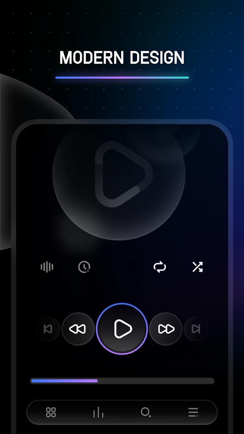 Melodi - Poweramp Skin Screenshot 1