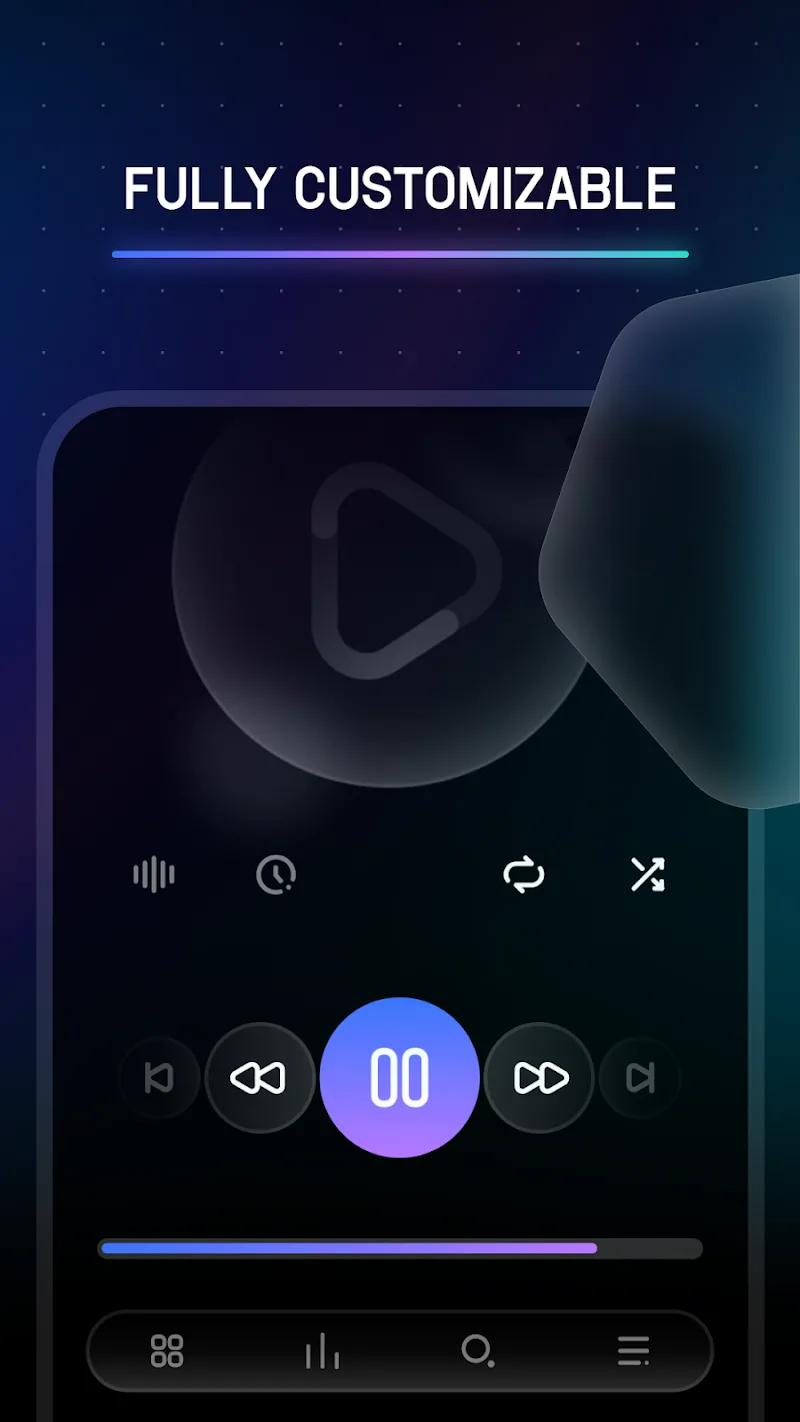 Melodi - Poweramp Skin Screenshot 2