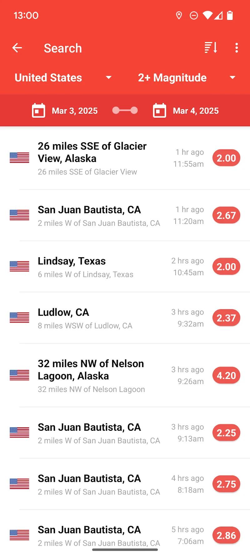 My Earthquake Alerts Pro Screenshot 2