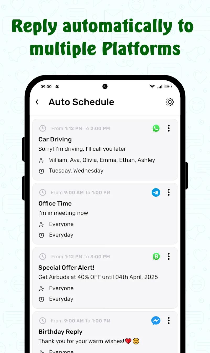 ScheduleUP: Auto Text Reply Screenshot 3