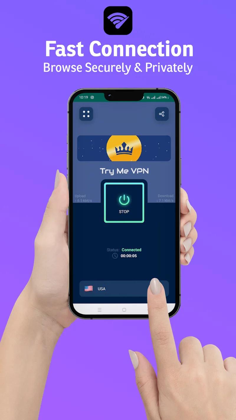 Tryme VPN Screenshot 1