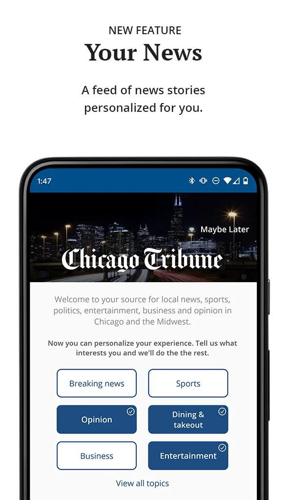 Chicago Tribune Screenshot 1