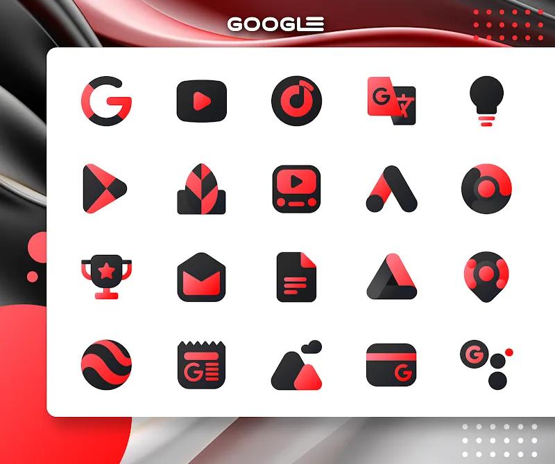 Red IconPack : LuXRed Screenshot 1