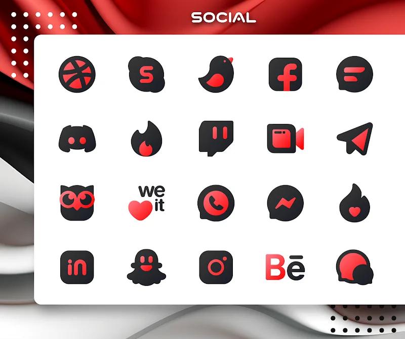 Red IconPack : LuXRed Screenshot 5