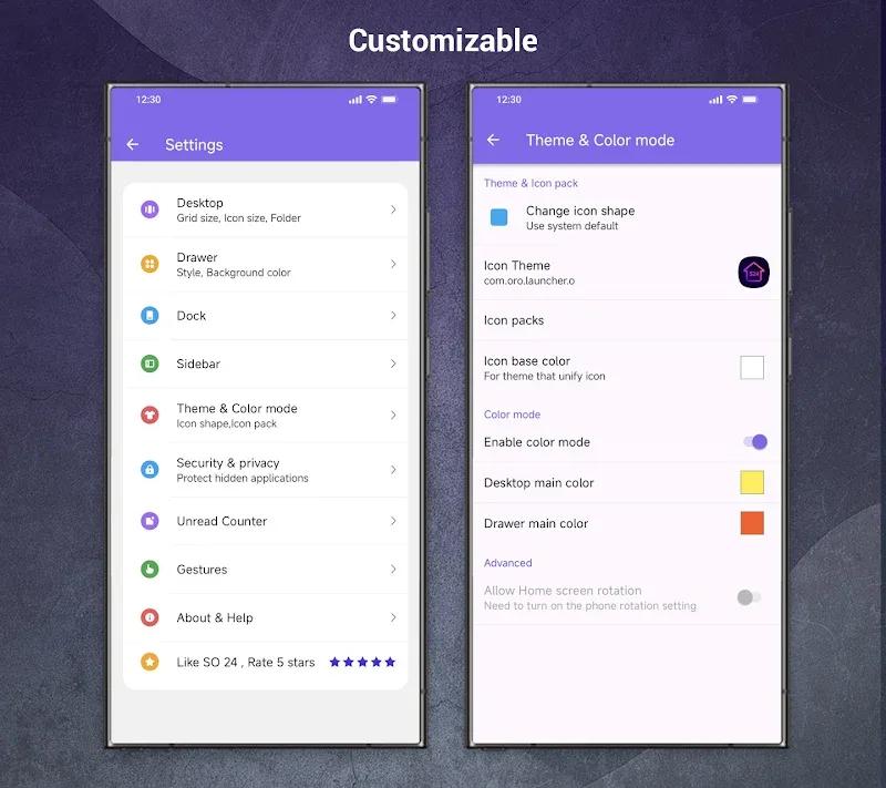 SO S24 Launcher for Galaxy S Screenshot 5