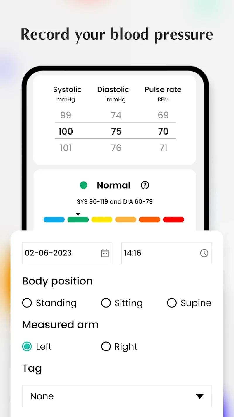 Blood Pressure Tracker Screenshot 1