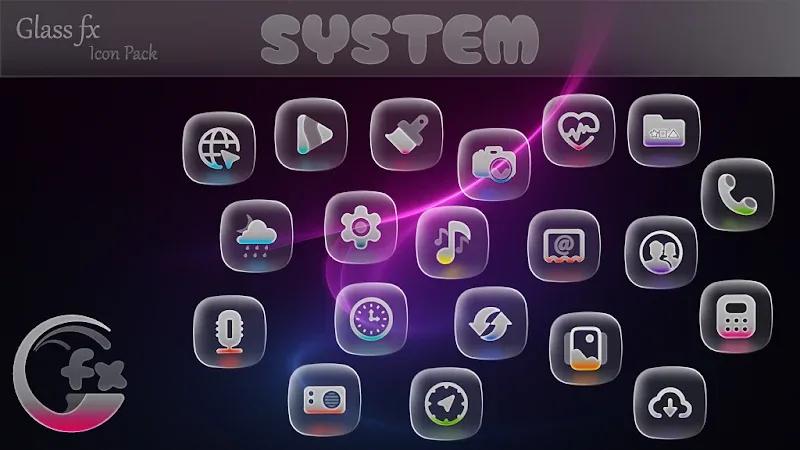 Glass FX Icon Pack Screenshot 1
