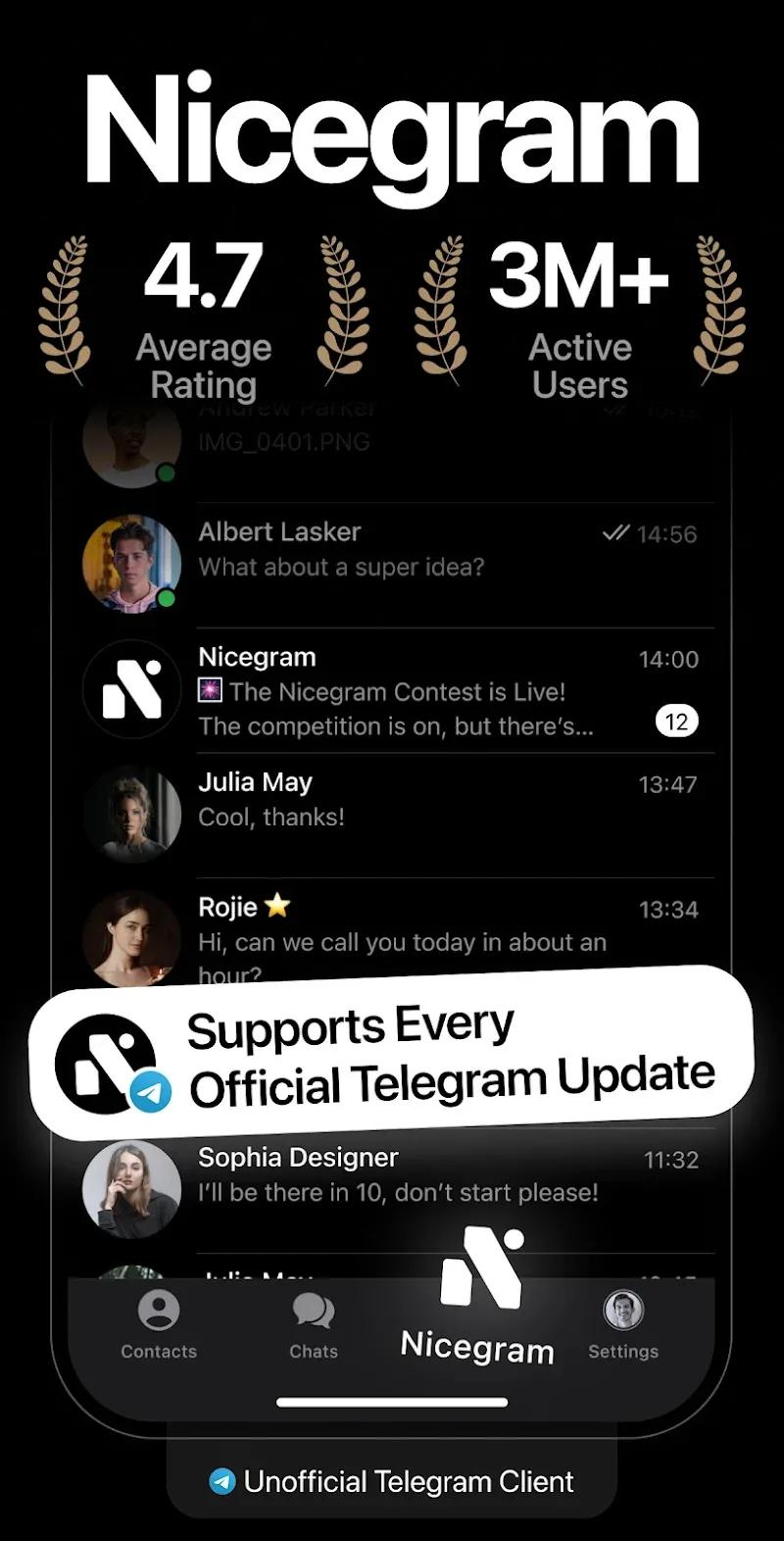 Nicegram: Secure AI Messenger Screenshot 1