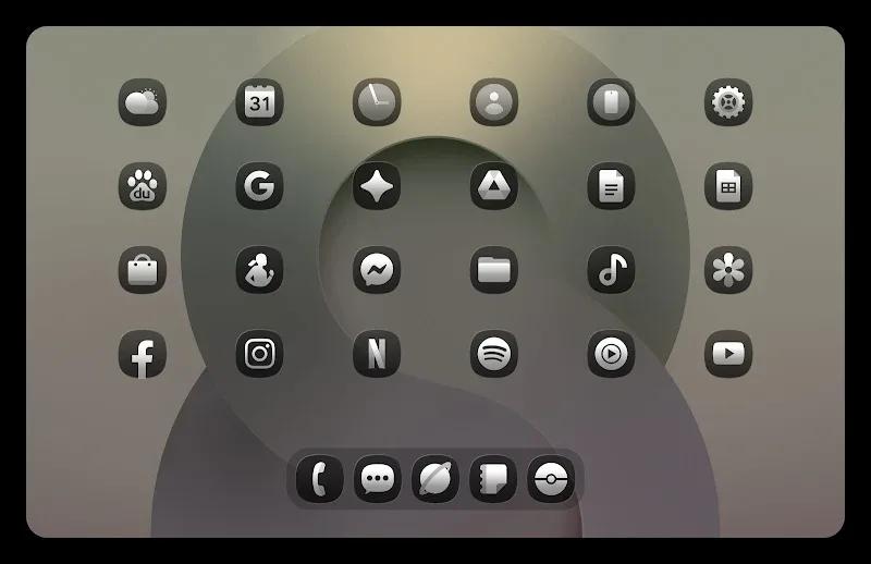 OneGlass (Dark) - Icon Pack Screenshot 4